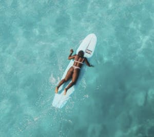 prone surfer