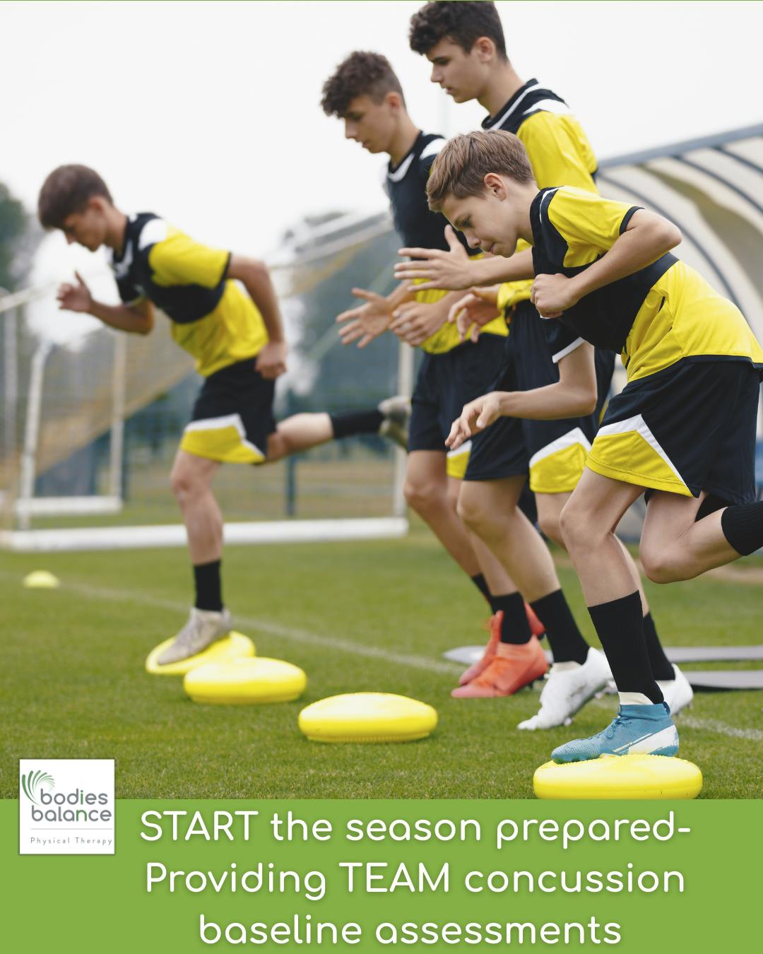 START the season prepared - Providing TEAM concussion baseline assessments
