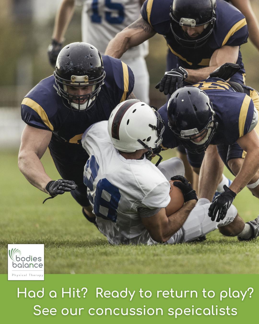 Get prepared for the HIT. Have your athlete get concussion baseline testing
