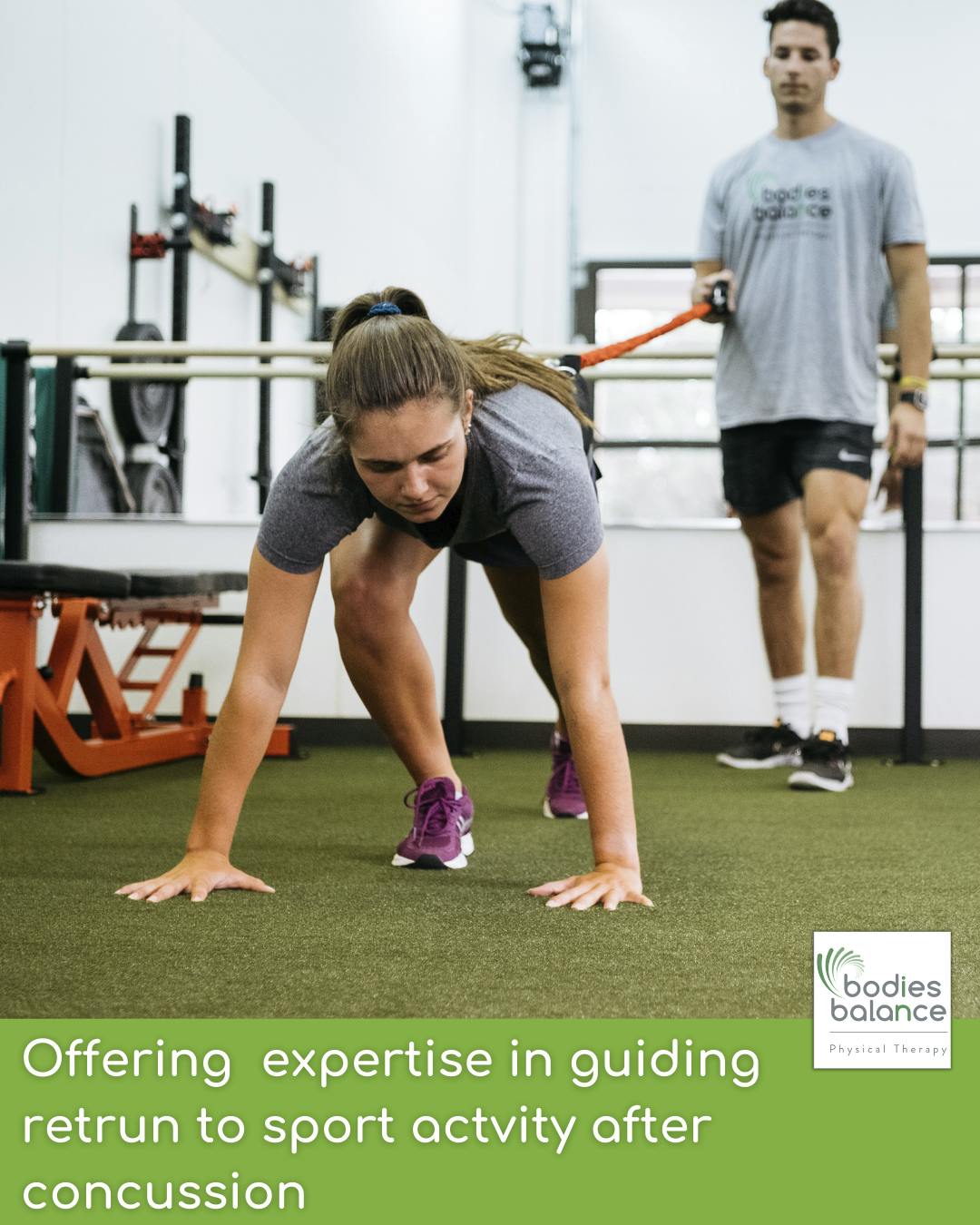 Offering expertise in guiding return to sport activity after a concussion