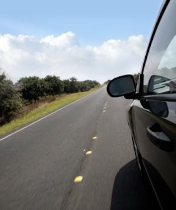 Car on the road