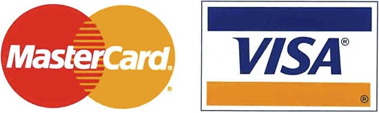 Visa/MasterCard logos