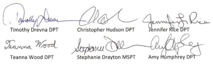 Signatures of the Elite Staff