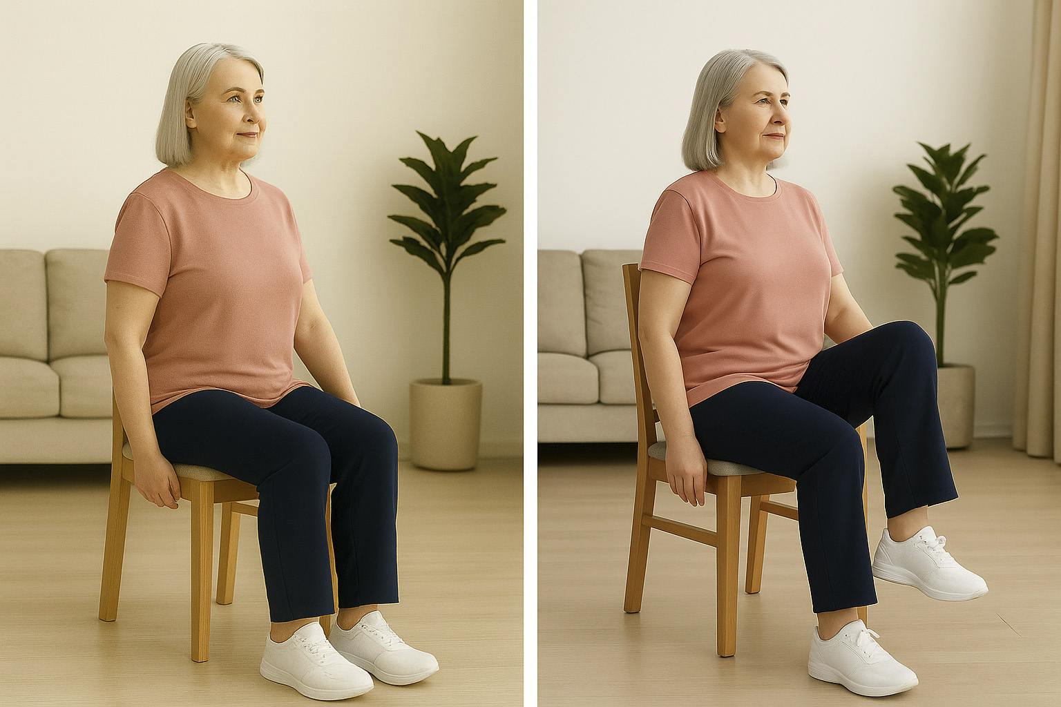 Hip Flexor - Seated Knee Lift