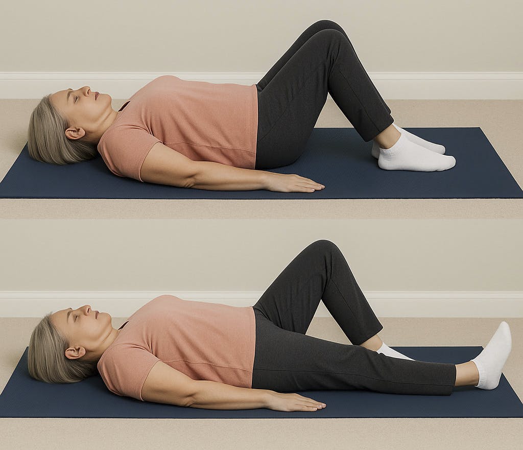 Hip Flexor - Supine Leg Slide, Atlantis PT Torrance-Southbay