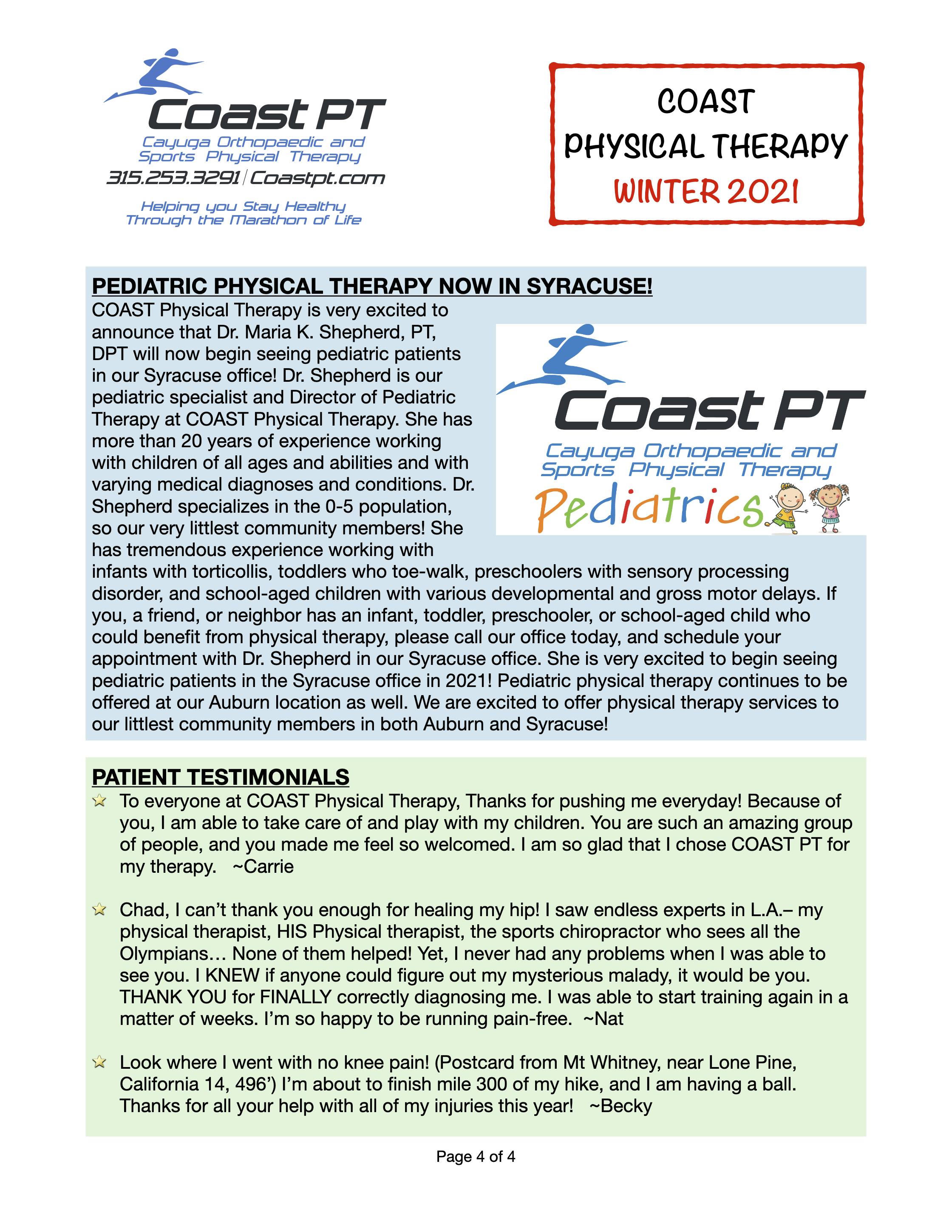 Coast PT Winter Newsletter 2021 p. 4