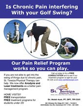 Golf Flyer - chronic pain
