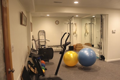 room with exercise equipment